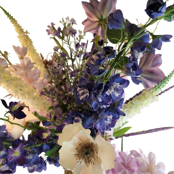 Artificial Purple & Lavender Flower Bouquet Hand-Tied Arrangement Stunning Displ - Picture 9 of 16